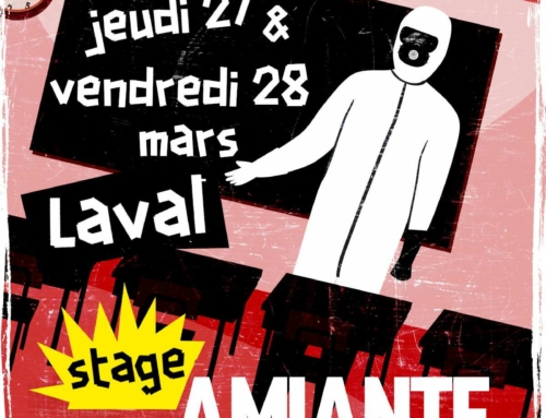 Stage intersyndical SUD/FSU/CGT les 27 et 28 mars : Face à l’amiante, réagissons !