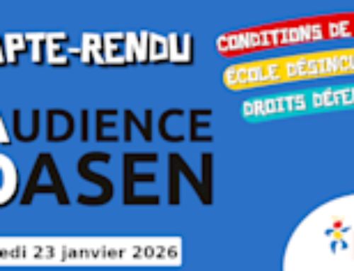 Audience à la DSDEN le 23/01/2026 : compte-rendu